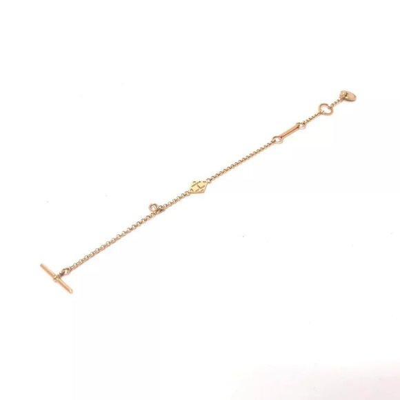 HERMES Bracelet Gunbird Clou de Sel H Logo Bar Toggle Clasp Accessories Bracelet - Picture 11 of 11